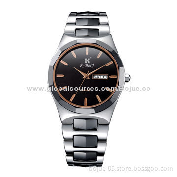 Men's Tungsten Steel Watch Business, OEM Orders Welcomed
